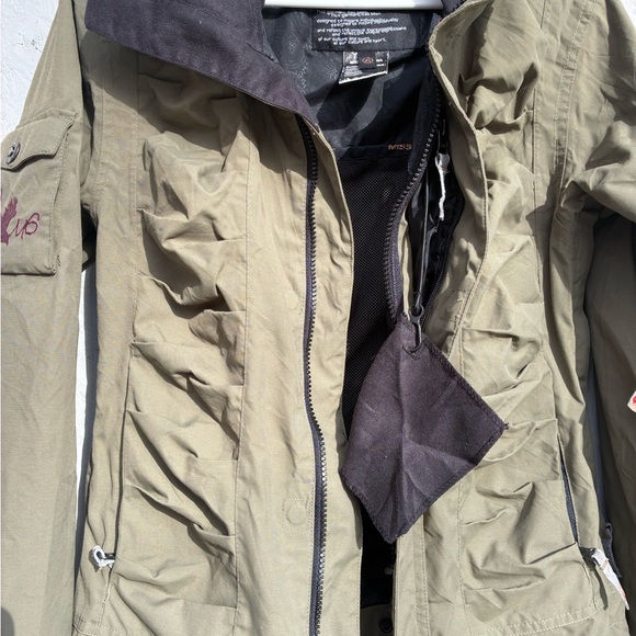 Mission Six Falcon Series Jacket XS RECCO Hooded Olive Green Snow Ski Ride - Picture 14 of 16